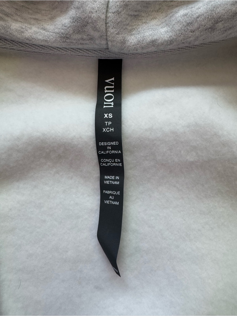 Vuori Restore Full Zip Hoodie Light Gray Zip-Up Hoodie Jacket - Picture 4 of 8